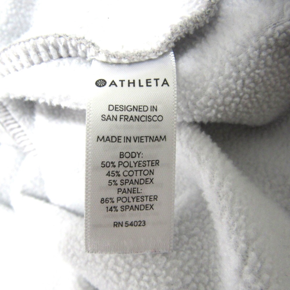 Athleta Women's‎ Jacket Medium Victory Primaloft Full Zip Hoodie Gray - Picture 15 of 16